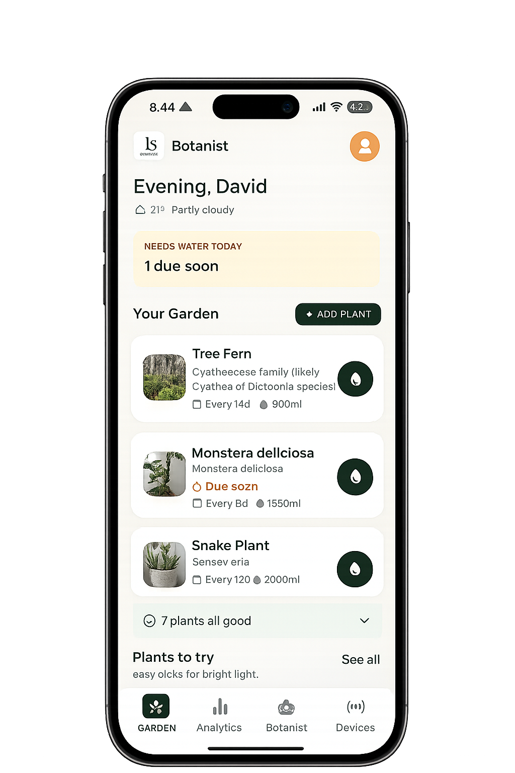 Botanist app